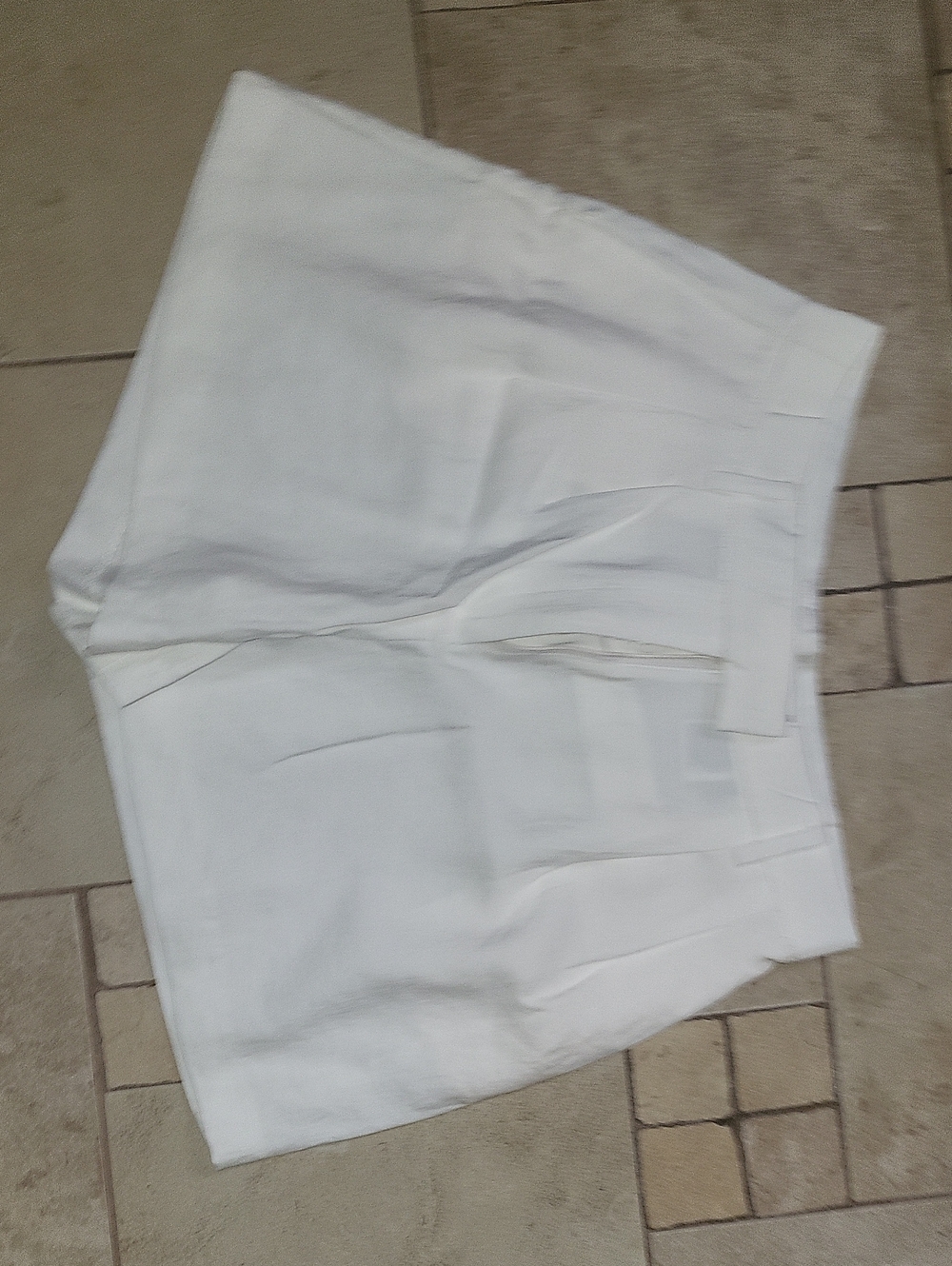 H&M Women's White High-Waist Bermuda Shorts